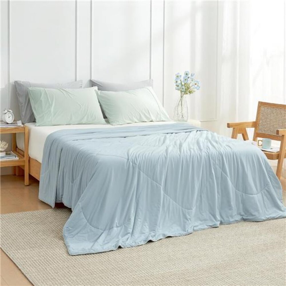 Cozy Bliss Cooling Comforter Queen Size, Cooling Blankets for Hot Sleepers - Picture 4 of 7
